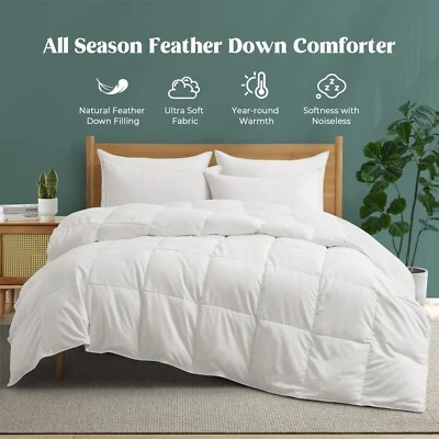 Peace Nest Super Soft All Season Oversized Down Comforter , King or Queen Sized