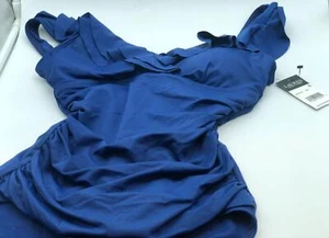 Lauren Ralph Lauren New Womens Blue One Piece Swimwear Size US 2 NWT - Picture 1 of 16