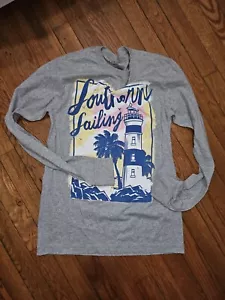T-shirt manica lunga Croft & Barrow taglia small Southern Sailing misto cotone - Foto 1 di 4