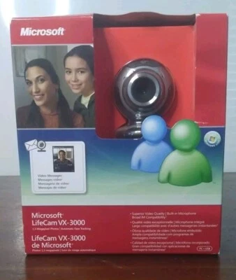 NEW FACTORY SEALED - Microsoft LifeCam VX-3000 USB 2.0 Webcam Autofocus Camera - Image 1 of 4
