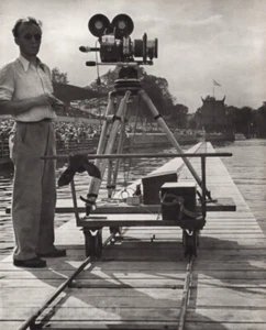 1936 Vintage Berlin Olympics Pier Camera Rail Rowing Event RIEFENSTAHL Photo Art - Picture 1 of 1
