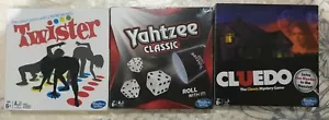 Hasbro Travel Board Games Twister/Yahtzee/Cluedo New and Sealed - Picture 1 of 1