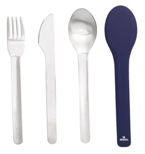 Juego de cubiertos naturales MOSES Expedition cuchillo tenedor cuchara en forma de silicona - Imagen 1 de 3