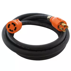 25ft 30 Amp 3-Phase 250 Volt NEMA L15-30 Industrial Extension Cord by AC WORKS® - Picture 1 of 5