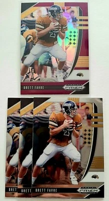 2020 Prizm Brett Favre #12 Purple And 3 Base  - Image 1 of 3
