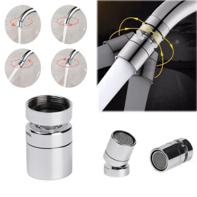 360° Wasserhahn bewegliche Mischdüse mit Kugelgelenk Einsatz M22 Strahlregler DE - Bild 1 von 4