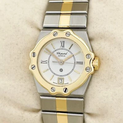 Reloj de cuarzo para mujer Chopard Lady St. Moritz 8024 acero 24 mm oro amarillo 750 Foto 1 de 4