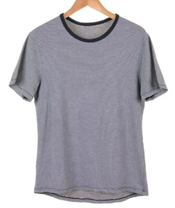 Camisa ligera para hombre Lululemon azul y blanca a rayas manga corta S - Imagen 1 de 6