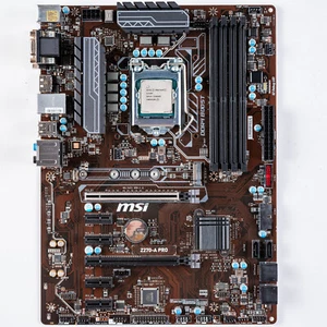 MSI Z270-A PRO LGA1151 ATX Z270 Motherboard DDR4 NVMe M.2 Skylake 7th Gen USB-C - Afbeelding 1 van 8