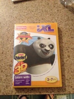 FISHER PRICE IXL KUNG FU PANDA 2 3D GAME WITH 3D GLASSES INCLUDED - Image 1 of 2
