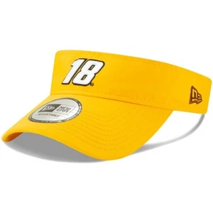Kyle Busch Visor Hat Men's #18 M&M's NASCAR Racing Yellow Adjustable New Era NWT - Picture 1 of 2