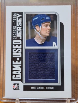 2013-14 ITG Decades Game Used Jersey Mats Sundin Toronto Maple Leafs - Image 1 of 2