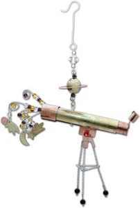 Telescopio Galaxia Ciencia Ornamento Peregrino Importaciones Metal Comercio Justo - Imagen 1 de 1