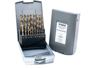 Spiralbohrer Satz BAER Metallbohrer HSSE / CO 1-10 mm x 0,5 Metallbohrer Set