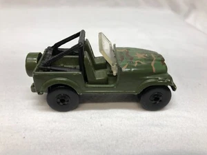 HOT WHEELS VINTAGE ACTION COMMAND ROLL PATROL JEEP CJ GREEN MALAYSIA 1981 USED - Picture 1 of 5