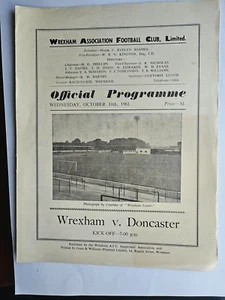 1961-1962 Wrexham v Doncaster Rovers League Division 4 Programme - Picture 1 of 1