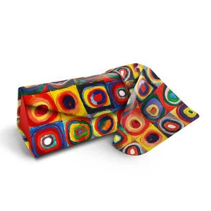 Folding Glasses Case - Vegan, Trifold, Kandinsky Circles - Picture 1 of 6