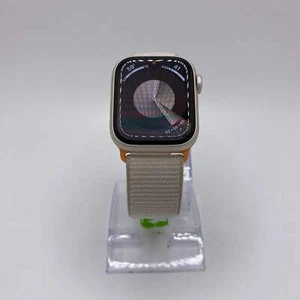 GPS Only Apple Watch Series 9 41MM Starlight Aluminum Sport Band MRHQ3LL/A - Photo 1 sur 6