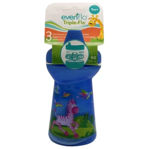Vaso Evenflo Zoo Friends Triple-Flo 9m+10 oz 4071111 - Imagen 1 de 5