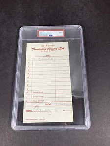 The Finest, Desi Arnaz Sr. Autograph 1950 Golfing Receipt PSA Grade 9 ”MINT” - Picture 1 of 3