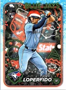 2024 Topps Holiday Joey Loperfido Toronto Blue Jays SP Santa Hat - Picture 1 of 2