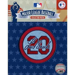 2020 Lou Brock #20 St Louis Cardinals Blue Memorial Patch - Picture 1 of 3