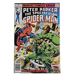 Cómic Quiosco The Spectacular Spider-Man #21 Marvel 1978 En estado bastante bueno 8,0 Scorpion - Imagen 1 de 3
