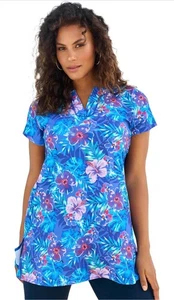 Badeanzüge für alle Tunika Oberteil chlorbeständig Damen Gr. 20 Tropical Print - Bild 1 von 7