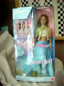 JEWEL GIRL TERESA DOLL FIRST EVER-FLEX WAIST 28069 2000 MATTEL NRFB Barbie - Picture 1 of 2
