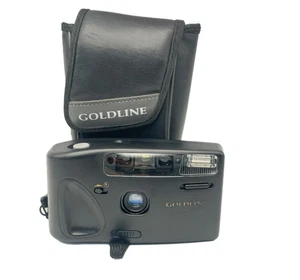 GOLDLINE Supreme 35mm Point & Shoot Film Camera + Case – Tested & Working - Picture 1 of 5