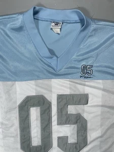 Men's Vintage FUBU Collection White 05 Jersey blue Made in USA Size L - Picture 1 of 6