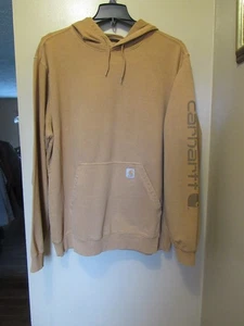 NWT MEN'S 2X-LARGE TALL 2XLT CARHARTT RELAXED FIT FRENCH TERRY HOODIE SWEATSHIRT - Picture 1 of 3