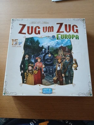 Zug Um Zug Europa, 15 Jahre Edition, Jubiläum, Mit 1912 Erweiterung, gesleevt,  - Bild 1 von 4