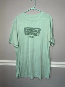 Yeti Tshirt Casual Men’s XL Seafoam Green Made In Peru - Picture 1 of 4