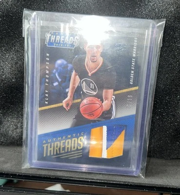 2014 Panini Threads Klay Thompson Game-used Worn Jersey 3 Color Warriors /16 - Image 1 of 2