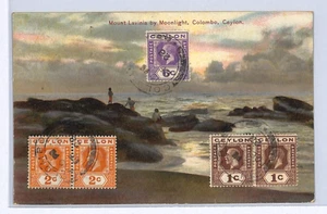 CEYLON Postcard Colombo Lavinia PPC View Side Netherlands Rotterdam 1928 XW296 - Picture 1 of 10