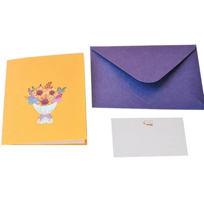 Thank You Card 3D Pop-Up Greeting Cards for Thanksgiving Mothers Fathers Day - Image 1 of 4