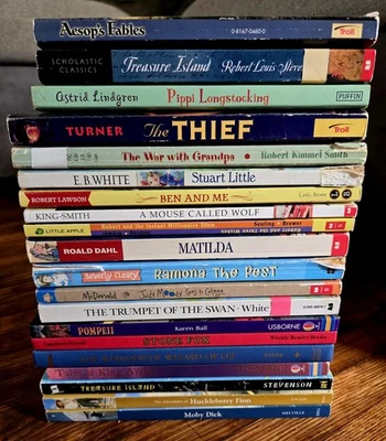 4th 5th Grade 20 Chapter Books Teacher Classroom Library Set Homeschool FB583 Foto 1 de 4