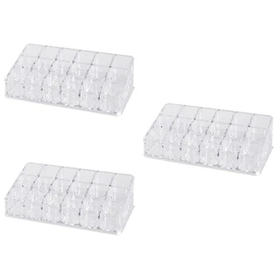  3 PCS 18 Slot Clear Acrylic - Image 1 of 4