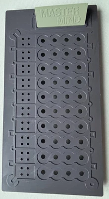 VINTAGE MASTERMIND SPARE DE-CODING GAME BOARD + SHIELD INVICTA - Image 1 of 4