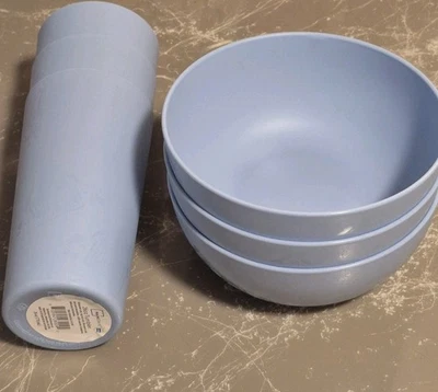 MAINSTAYS Navidad Pan de Jengibre Grabado Plástico 3 Cuencos 38oz/3 Vasos 26oz. Foto 1 de 4