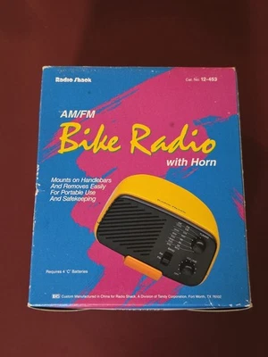 Radio Shack Bike Radio With Horn, Catalog 12-453, AM-FM  - Image 1 of 4