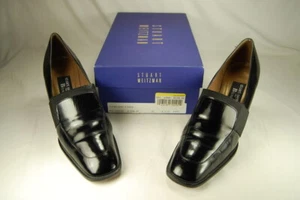 Stuart Weitzman “For Brown’s” Thespian Elastex Black Calf Pumps w Box 6.5AA - Picture 1 of 10
