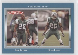 2006 Topps Total Total Blue Erik Coleman Kerry Rhodes #226