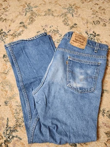 Vtg 90s Levi's 517 Orange Tab 1997 Jeans Mens Sz 40x30(38x29) Bootcut Denim - Picture 1 of 7