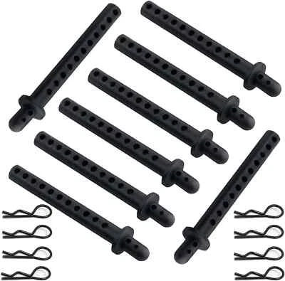 8-Pack 68Mm RC Car Body Shell Post Mounts with Clips for 1/10 4WD Buggy Truck - Image 1 of 2