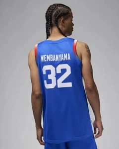 NEW Victor Wembanyama France Basketball Jordan 2024 Olympic Limited Jersey Small - Picture 1 of 4
