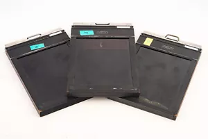 Fidelity Lot of 3 Wood Film Holder for 4x5 Cut Sheet Film V22 - Picture 1 of 4