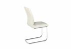OSD Doncaster White PU with Chrome Leg Dining Chair