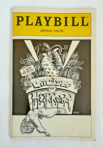 Playbill Septiembre 1987 Orpheum Theatre Little Shop Of Horrors con talón de boleto - Imagen 1 de 6